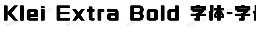 Klei Extra Bold 字体字体转换